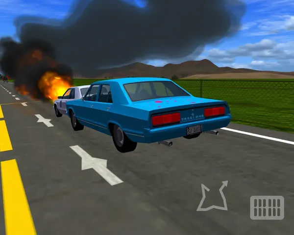 Captura de pantalla de juego PNG de PS1 Destruction Derby