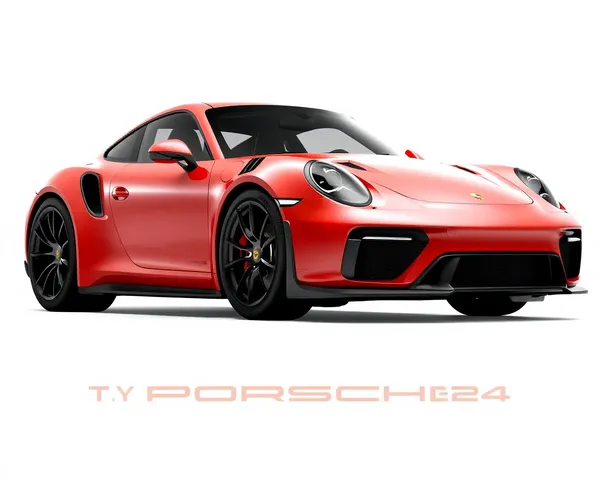 Características del diseño de coche Porsche 2024 reveladas oficialmente en formato PNG