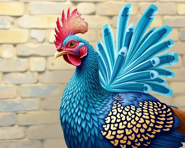 Características del pavo real en formato PNG y huevos