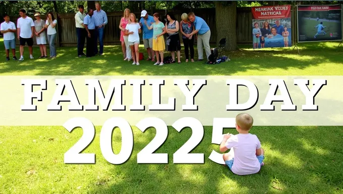 Celebraciones del Día de la Familia 2025 anunciadas para el próximo año