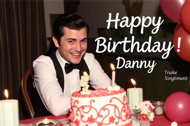 Celebración de cumpleaños de Danny con imágenes felices