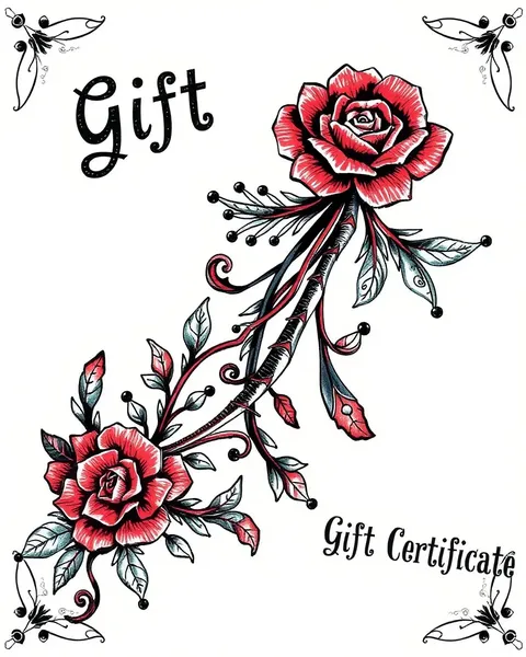 Certificado de Regalo de Tatuaje para Arte Personalizado