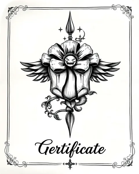 Certificado de Regalo de Tatuaje para Impresión Duradera