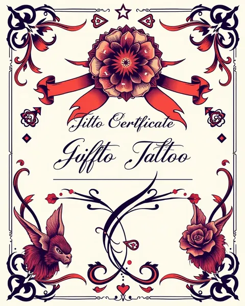 Certificado de regalo para expresión artística