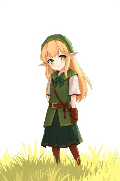 Chica Anime Rubia Pfp Elf Perfil de Imagen Encontrada en Línea