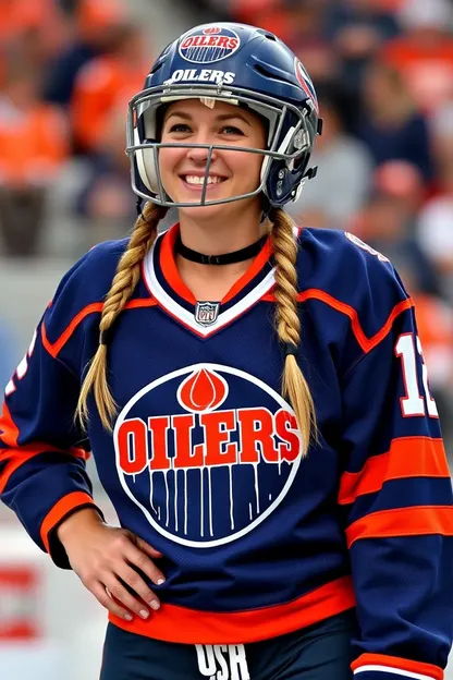 Chica de Oilers Desnuda: Estampida de Chica de Oilers