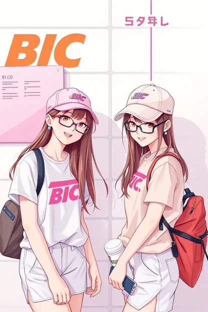 Chicas Bic: Chicas Bic escriben con lápices y lápices Bic