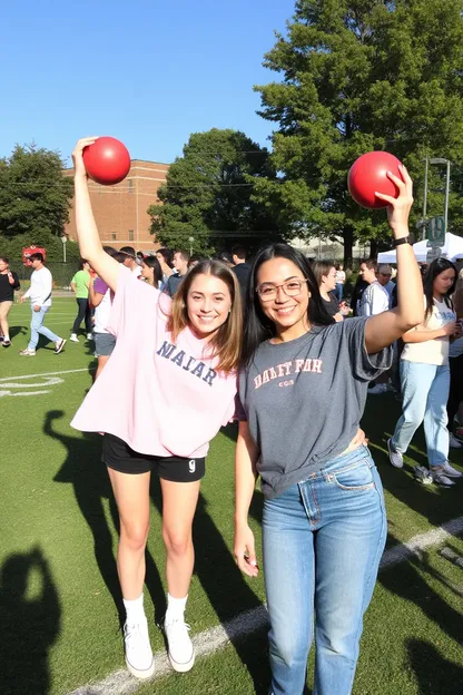 Chicas Felices Experimentan un Día Hermoso