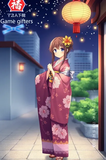 Chicas de anime lindas en kimono GIFs encontradas