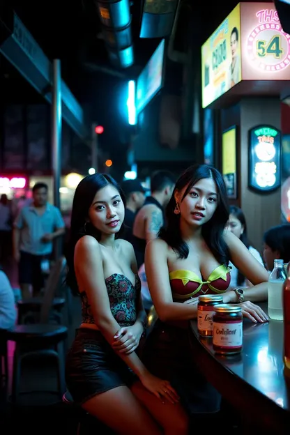 Chicas en la Edad de la Cultura de Bar de Camboya