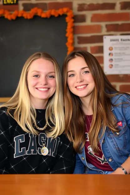 Chicas en la Escuela Secundaria Salen con Amigos Solitarios