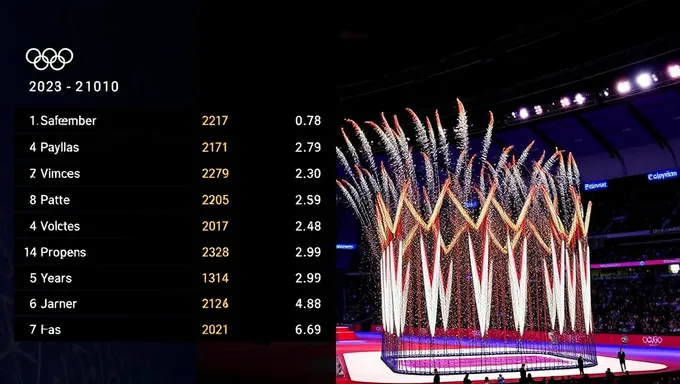 Clasificaciones de la Ceremonia Olímpica 2025: Revisión Histórica de 10 Años