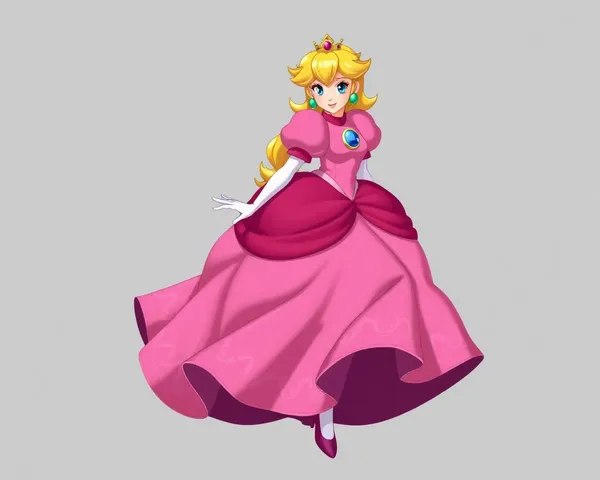 Clip art de Princesa Peach PNG gratuito