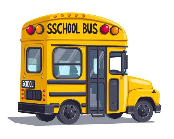 Clipart de autobús escolar PNG para diseño