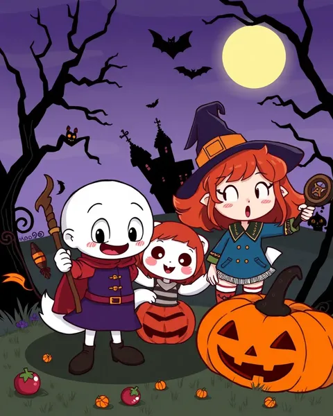 Colección de Imagenes de Cartones de Halloween