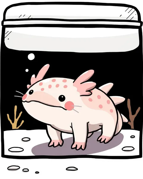 Colección de Imágenes de Dibujo de Axolotl Adorable