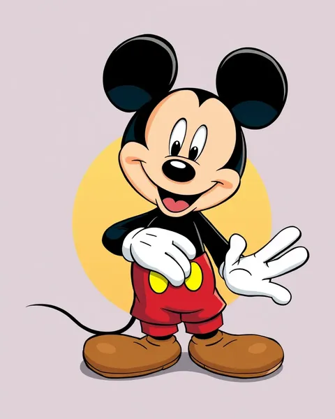 Colección de arte de Mickey Mouse en caricatura