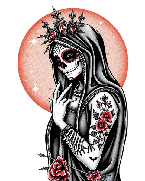 Colección de diseños de tatuaje de Santa Muerte