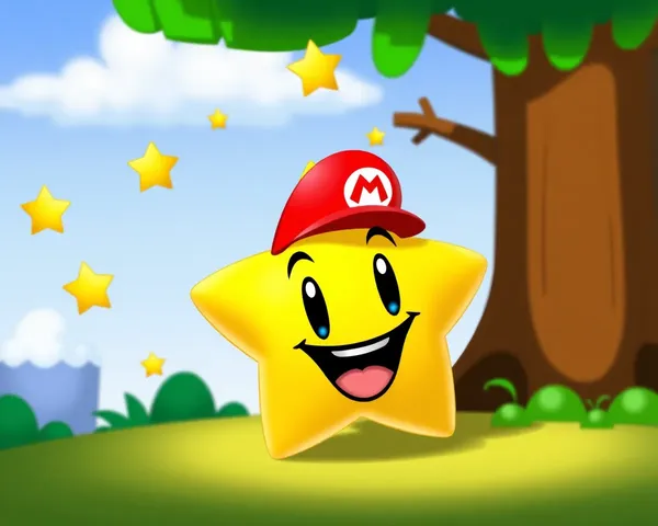 Colección de iconos PNG de estrella de Mario para juegos