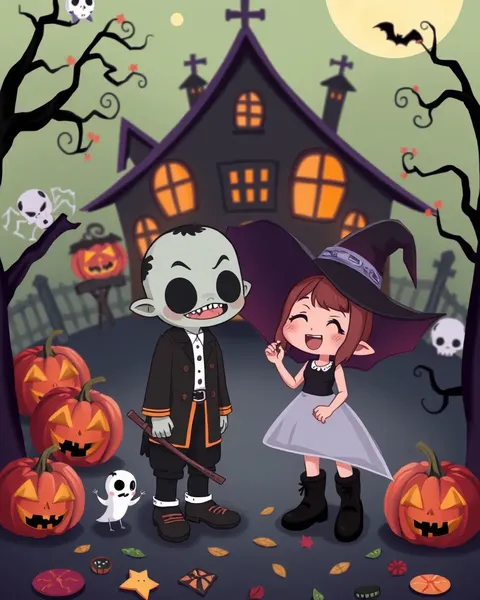 Colección de imágenes de Halloween en dibujos animados