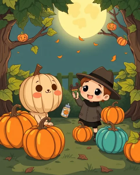 Colección de imágenes de calabaza animada: dibujos alegres