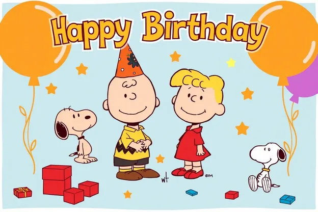 Colección de imágenes de cumpleaños de Peanuts para compartir