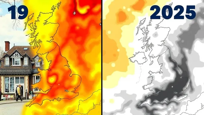 Comparación de caloría de verano 1976 y 2025 en el Reino Unido