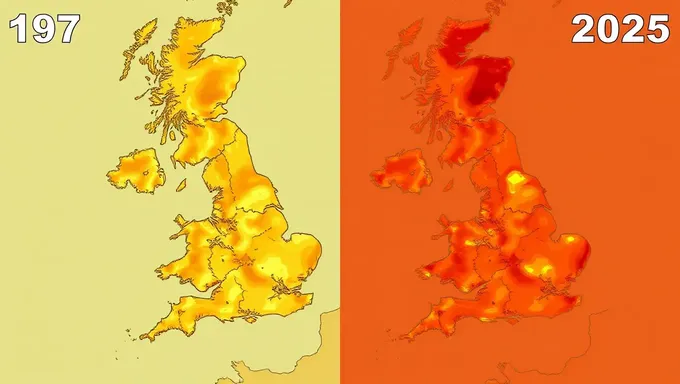 Comparación de la ola de calor del Reino Unido de 1976 vs 2025