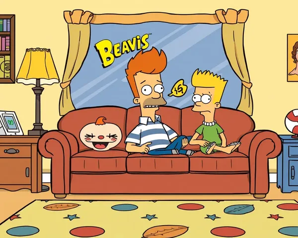 Concepto de Sofá de Beavis y Butt-Head PNG