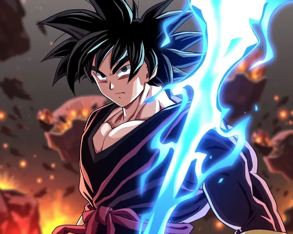 Concepto de arte de diseño de personaje PNG de Goku Black