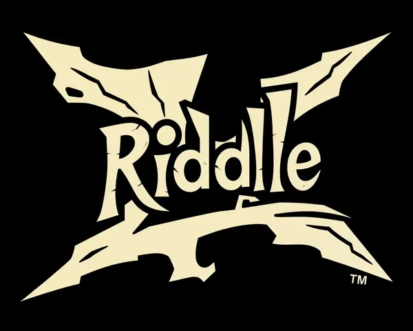 Concepto de diseño gráfico de logo de riddle PNG