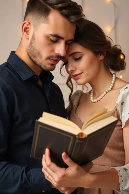 Conexión tipo hombre de la chica que ama libros y el hombre