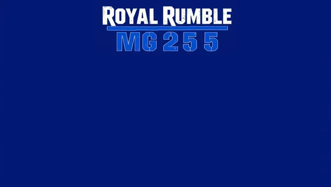 Confirmada la fecha de WWE Royal Rumble 2025 para el próximo año