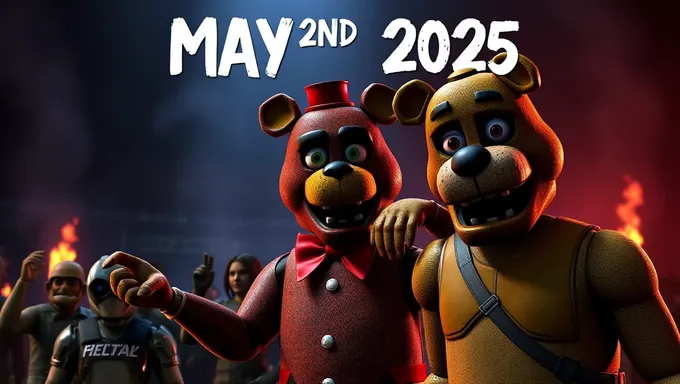 Confirmado la fecha del 2 de mayo de 2025 de FNAF