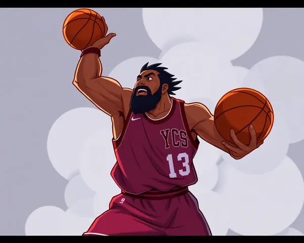 Conjunto de iconos de baloncesto animados de Kyrie en formato PNG