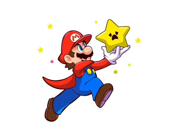 Conjunto de iconos de estrella de Mario para diseñadores