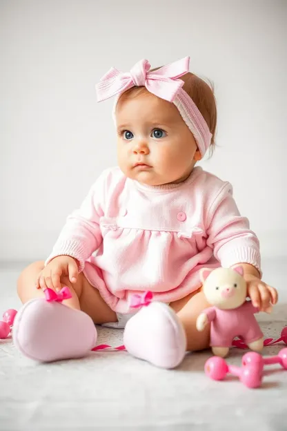 Conjunto de juguetes para bebé hermosa niña