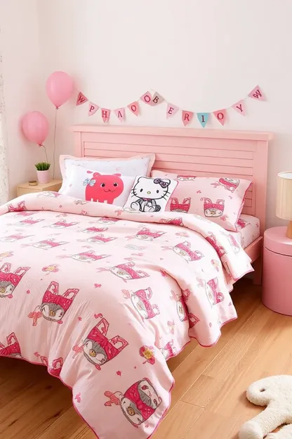 Conjunto de ropa de cama para la habitación de una niña pequeña