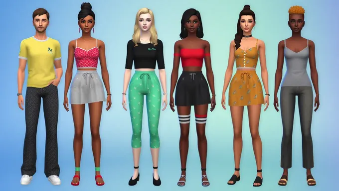 Conjuntos de ropa de Sims 4 2025 presentan los must-haves de moda más recientes