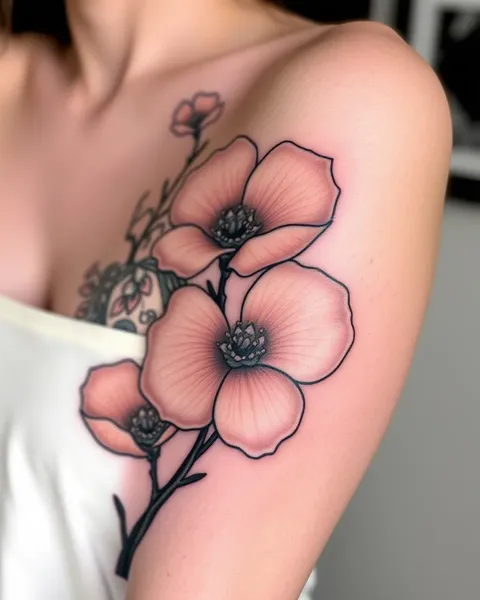 Consejos de cuidado y mantenimiento para tatuajes de dogwood blanco