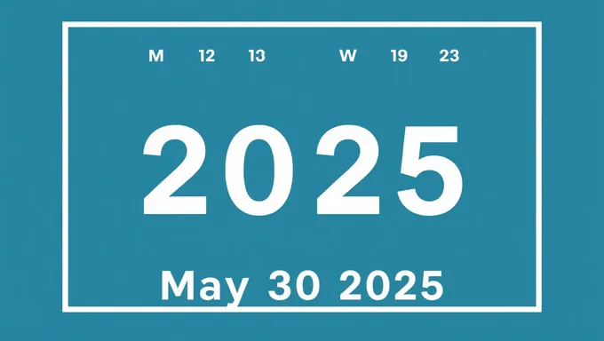 Contando hacia el 30 de mayo de 2025 en Días