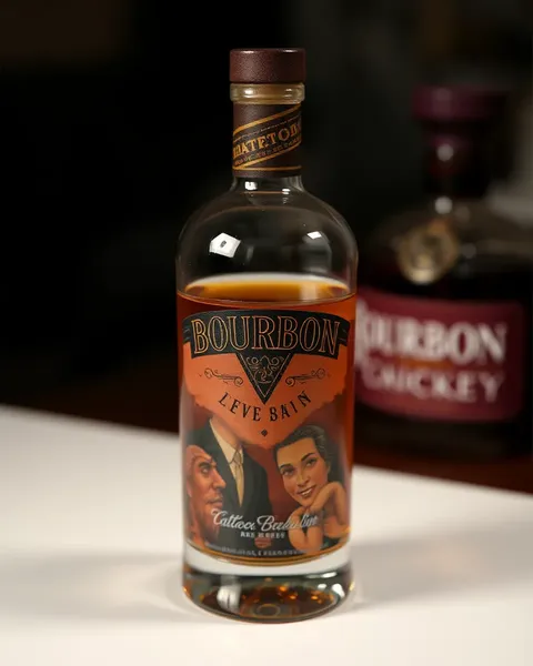 Creación de arte de tatuaje de vaso de bourbon realista