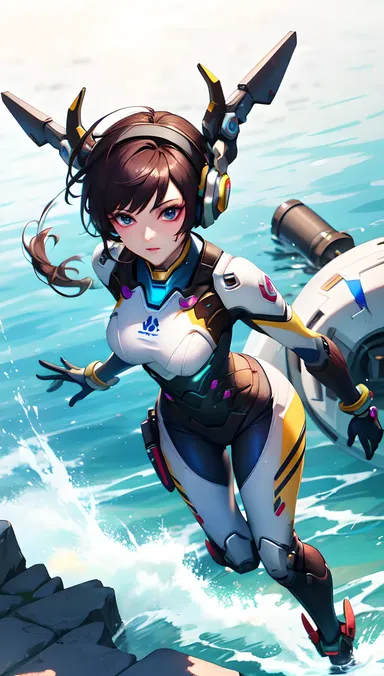 Creación de ficción de fanáticos de Overwatch de Juno hentai