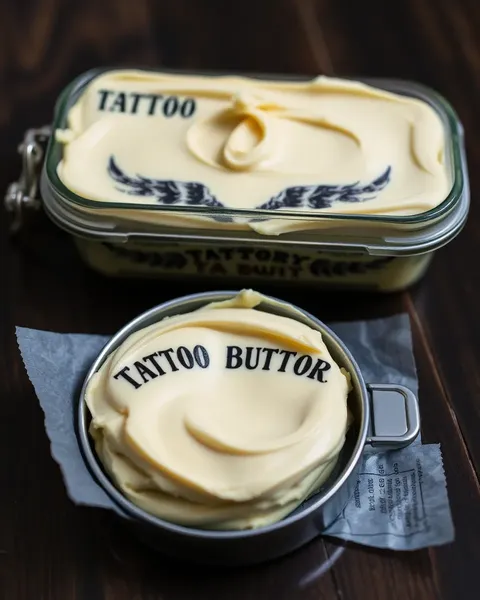 Crema para tatuajes para un acabado suave y sedoso de la piel