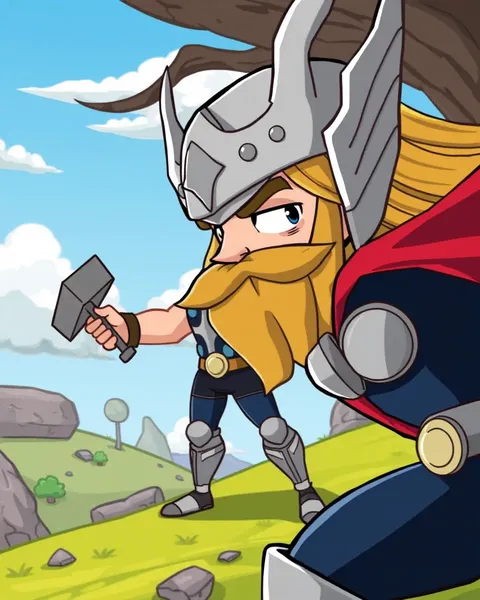 Crítica de imagen de dibujos animados de Thor