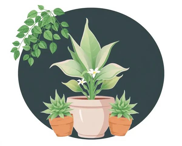 Cuadro de plantas en formato de imagen PNG encontrado