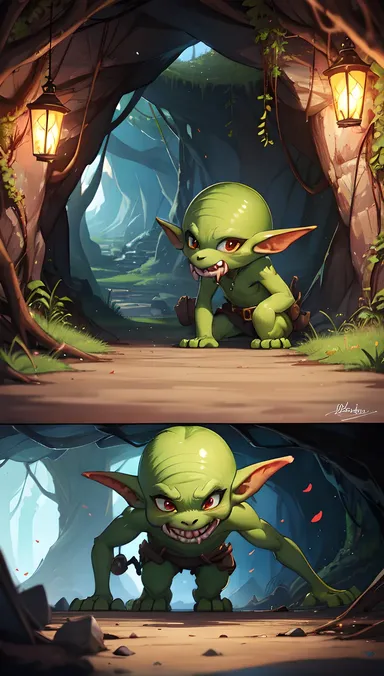 Cueva de goblin hentai: Mundo erótico no visto de aventura