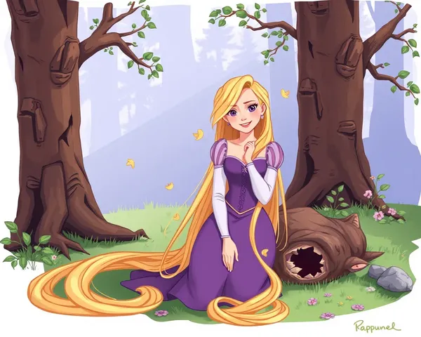 Definición de archivo de imagen PNG de Rapunzel