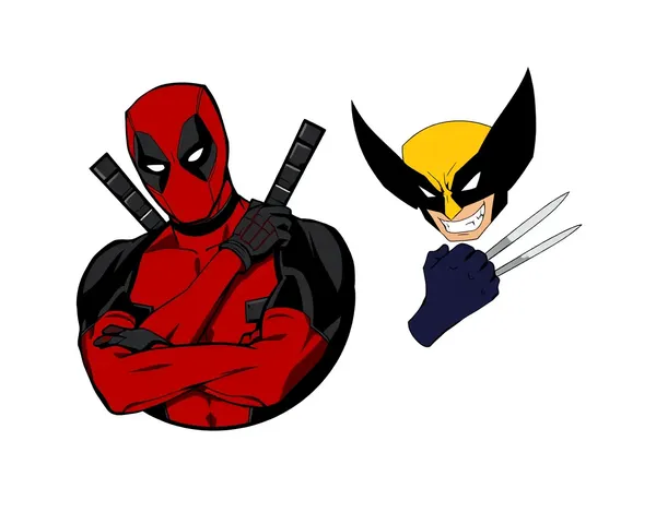 Descarga archivo PNG del logo de Deadpool Wolverine