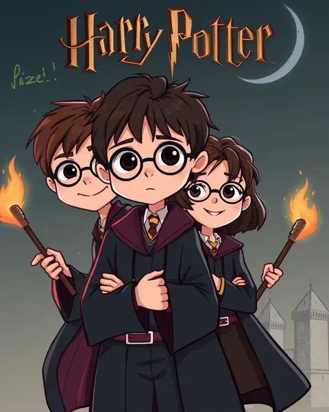 Descarga de Imágenes de Cartón de Harry Potter Gratis